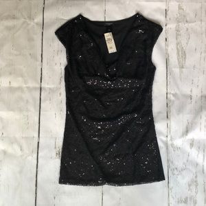 Ann Taylor XS Sequin Top
